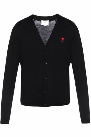 Embroidered logo cardigan, zdjęcie 1 Embroidered logo cardigan od Ami Alexandre Mattiussi